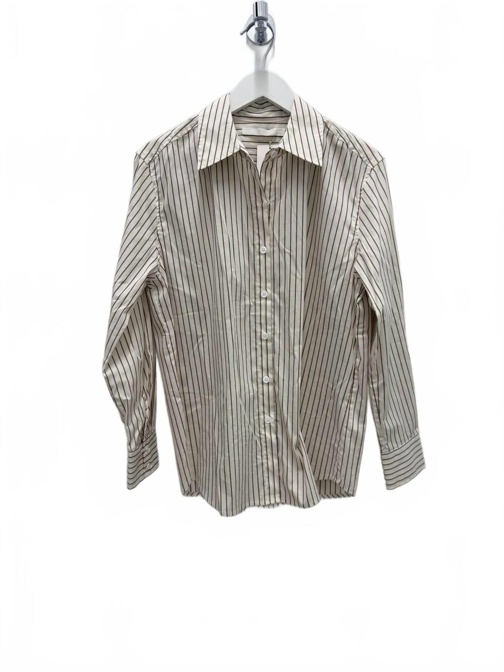 NEW WYETH women's birch long sleeve shirt in cream copper